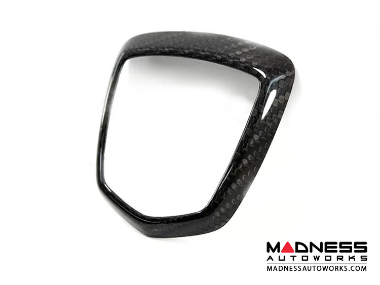 FIAT 500 Rear Emblem Trim - Carbon Fiber - FIts ABARTH models